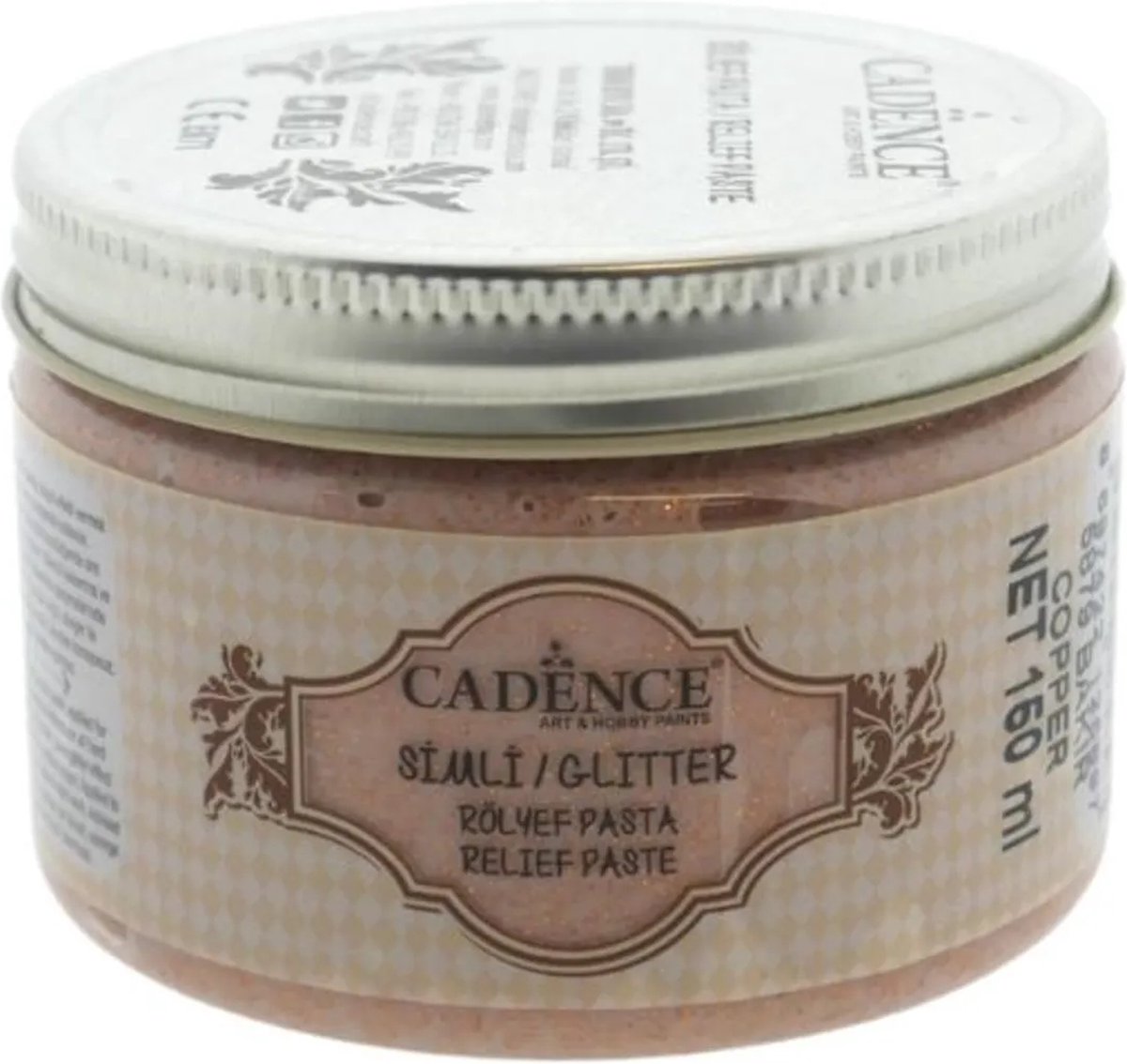 Cadence Glitter Relief Pasta 150 ml Koper