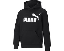 PUMA ESS Big Logo Hoodie FL B Jongens Trui - Zwart - Maat 164