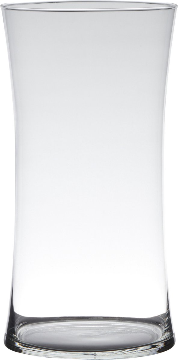Hakbijl Glass Bloemenvaas/boeket vaas - transparant glas - 40 x 15 cm