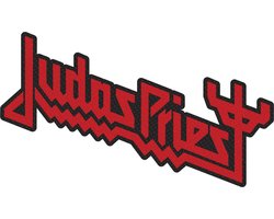 Judas Priest - Logo Cut Out Patch - Rood