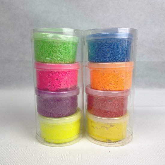 Foam klei Foam Clay 8 kleuren klei leuke cadeau tip voor kinderen