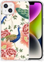 Case Anti-shock Geschikt voor iPhone 14 Pink Peacock