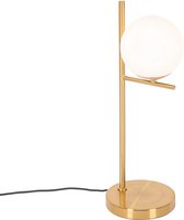 QAZQA flore - Design Tafellamp - 1 lichts - H 52 cm - Goud/messing - Woonkamer | Slaapkamer | Keuken