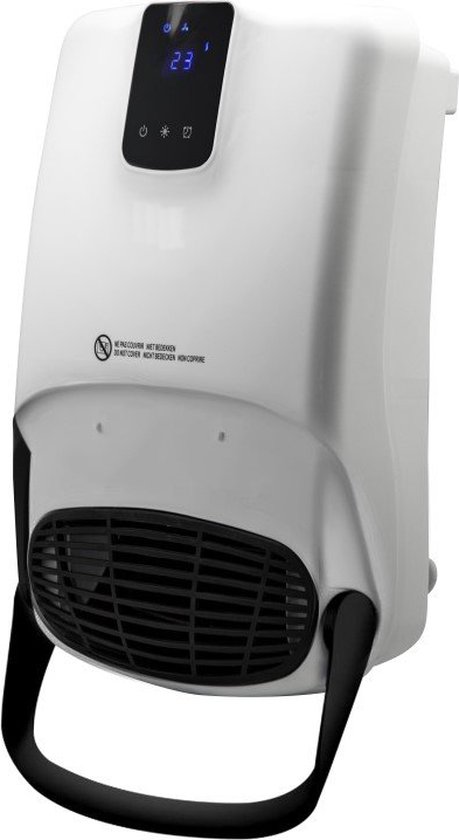ZAAK. W-Tech 2000 Watt badkamerkachel - Handdoekenrek - IP23 - 2 standen 1000W/2000W