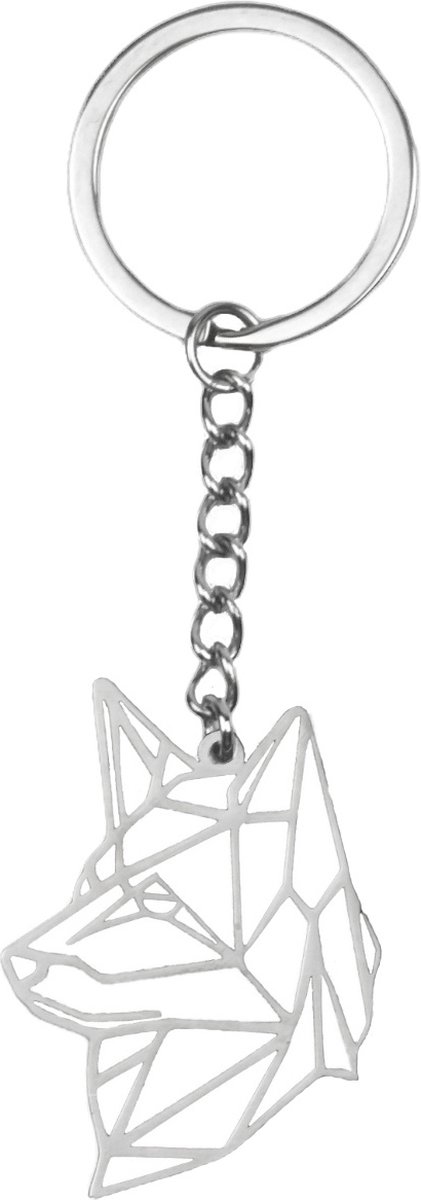 Sleutelhanger Patroon Metalen Sleutelhanger Geometrisch - Hond