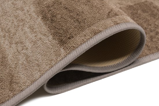 Tapiso Anti-Slip Caoutchouc Marron Couloir Salon Tapis en Caoutchouc Tapis Taille- 100x200