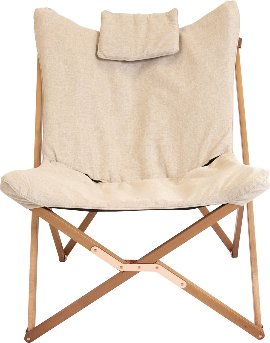 Bo-Camp Urban Outdoor collection - Relaxstoel - Bloomsbury - L - Oxford polyester - Beige