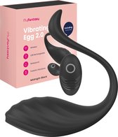 MyFantasy Vibrerend Ei 2.0 met Afstandsbediening – Luxe Vibrators voor Vrouwen – Seksspeeltjes voor Koppels – Sex Toys – Valentijn – Midnight Black