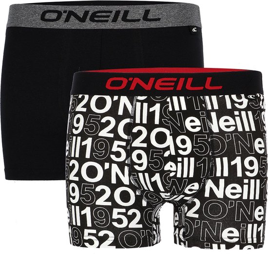 4-Pack O'Neill Heren Boxershort All Over 2-Pack 900892 - Zwart - Maat XL