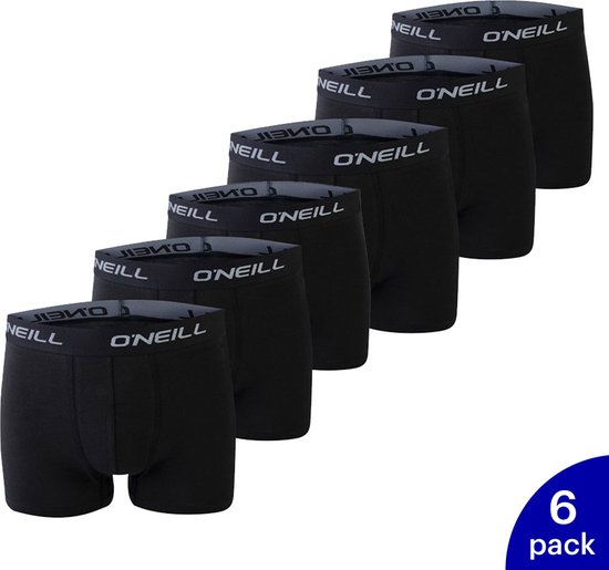 Lot de 6 boxers O'Neill basic homme 900003-6969 - noir - taille L