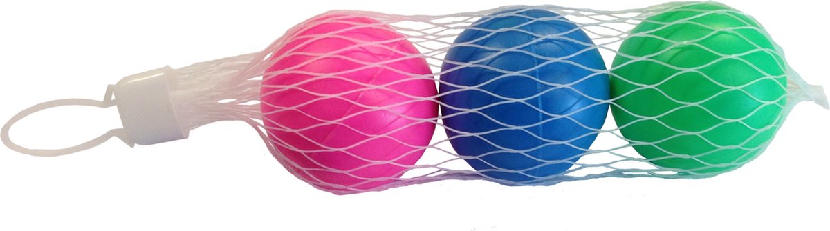 Set van 3x stuks gekleurde beachball ballen 5 cm - Summerplay