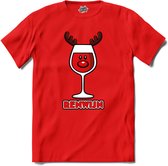 Renwijn - T-Shirt - Heren - Rood - Maat 4XL