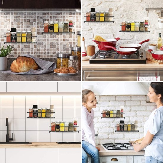 Spring Chef Roestvrijstalen magnetische maatlepels set van 8 met
