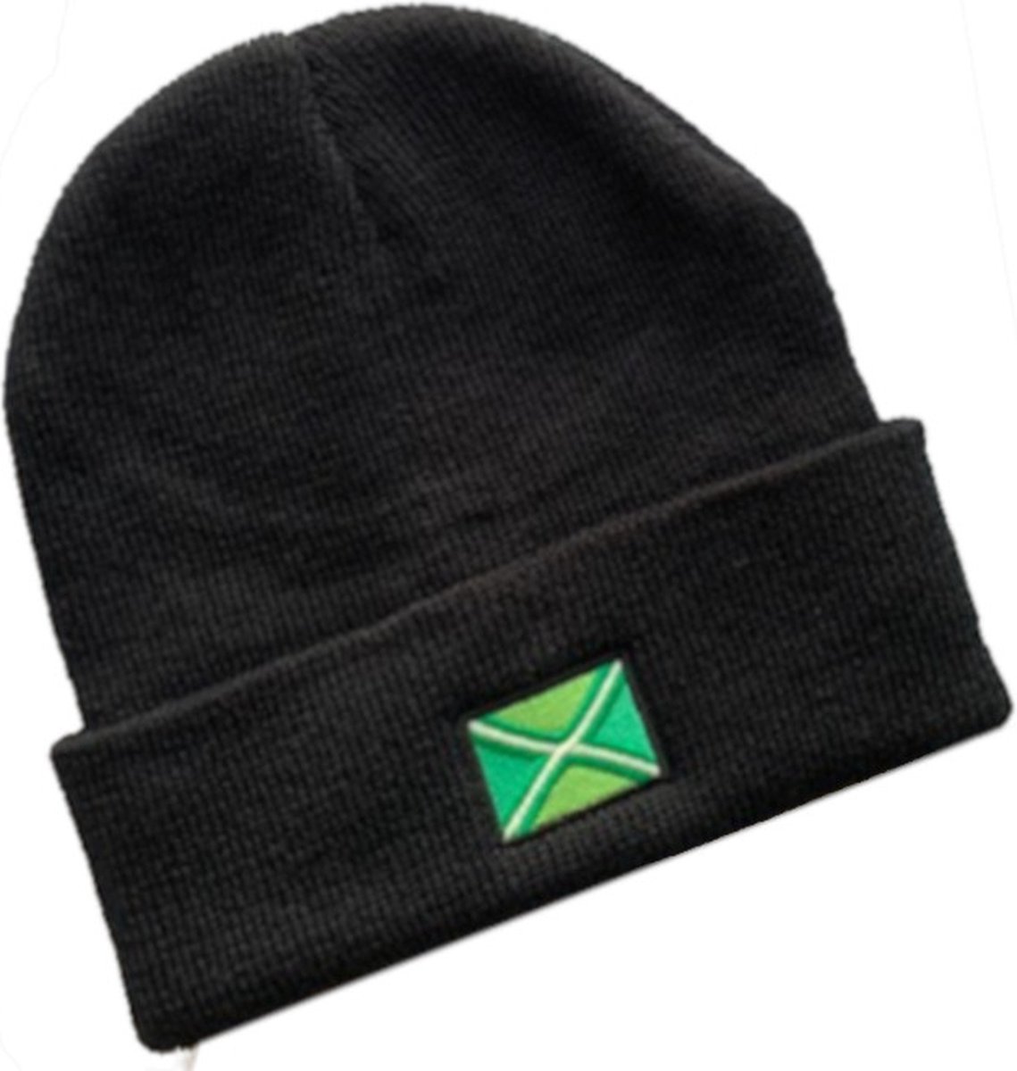 Achterhoekse vlag muts - Zwart - One size fits all - Lekker warm