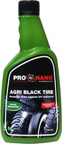 ProNano | Pro Nano Agri Black Tire 750ml | Bumper en bandenzwart | Product speciaal ontwikkeld voor het beschermen en herstellen van banden van landbouwvoertuigen en machines.