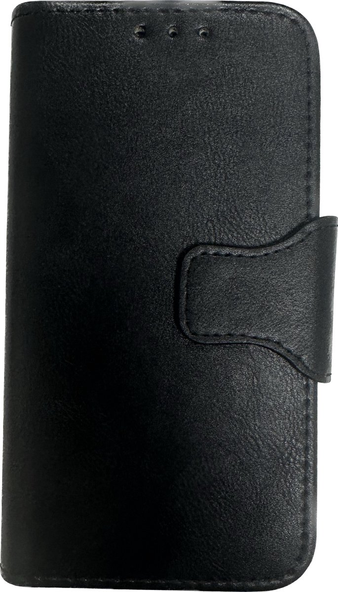 PolarBear Handmade Bookcase Hoesje voor Apple iPhone 12 Mini - Zwart (Pasjeshouder)