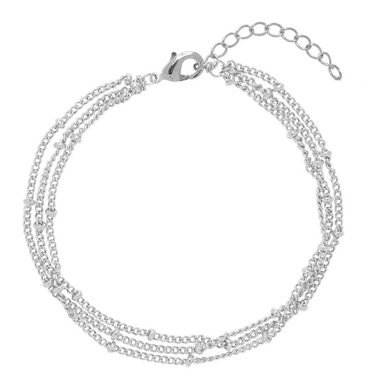 Little dots armband Fanciy.nl zilver stainless steel nikkel