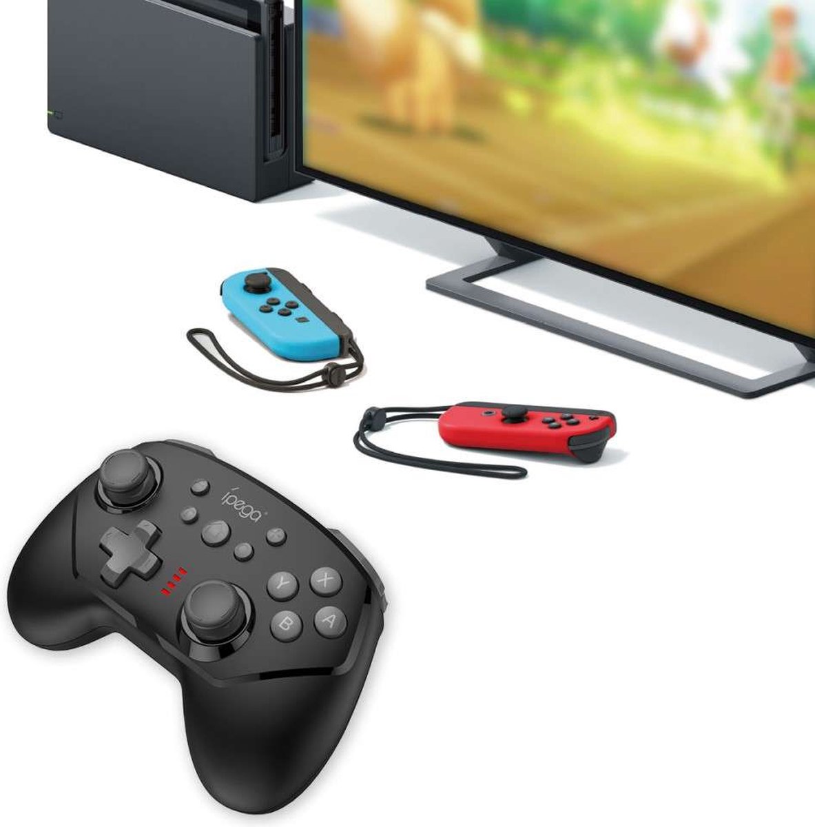 Ipega Nintendo Switch Bluetooth Game Remote Controller PG 9162 Zwart
