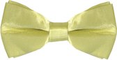 Fako Fashion® - Kinder Vlinderstrik - Vlinderdas - Kinderstrik - Strik - Effen - 10cm - Lichtgeel