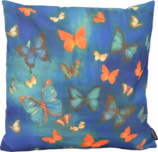 Butterfly / Vlinder Kussenhoes | Katoen/Linnen | 45 x 45 cm