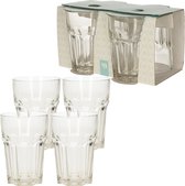 16x verres à eau transparent - 360 ml - 16 pièces - verres à boire / verres à boisson gazeuse