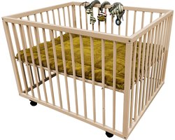 Product: Colorfull Home Box - met Wieltjes - Standaard Naturel - 80x100cm, van het merk 