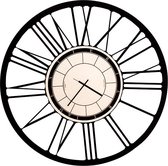 Arti & Mestieri Big Clock zwart - 90cm rond