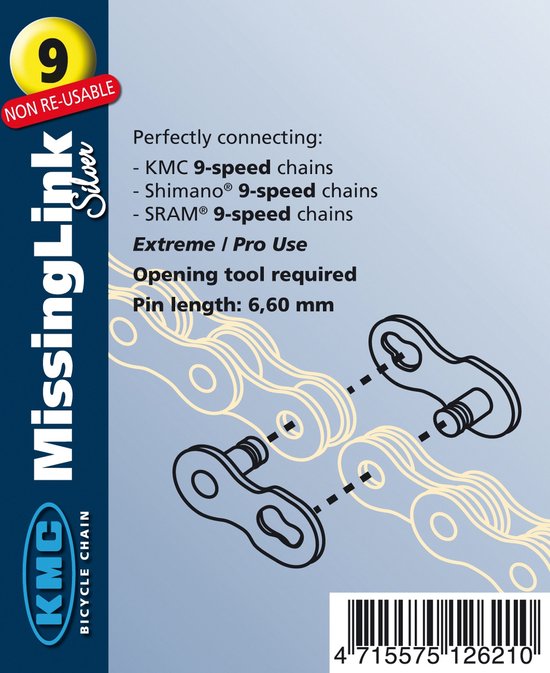 KMC Chain Tool KMC Missing Link Lever - 2-in-1 Bike Chain Tool