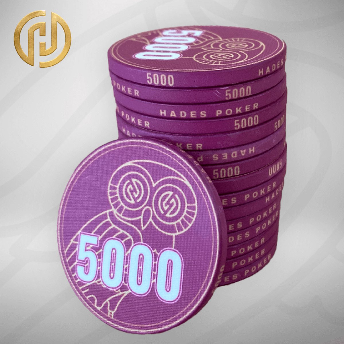 Hades MTT Deluxe Poker Chips 5000 paars (25 stuks) pokerchips