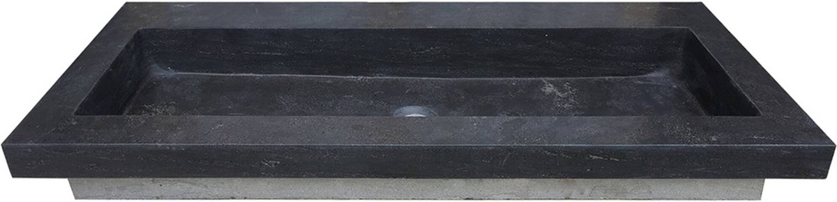 Saqu Wastafel 120x46x5 cm zonder kraangaten Natuursteen