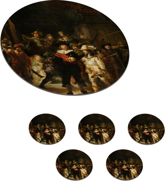 Poster De Nachtwacht - Rembrandt van Rijn - 100x70cm