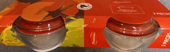 Vintage Pasabahce glazen sapkan/ waterkan met blauw plastic deksel