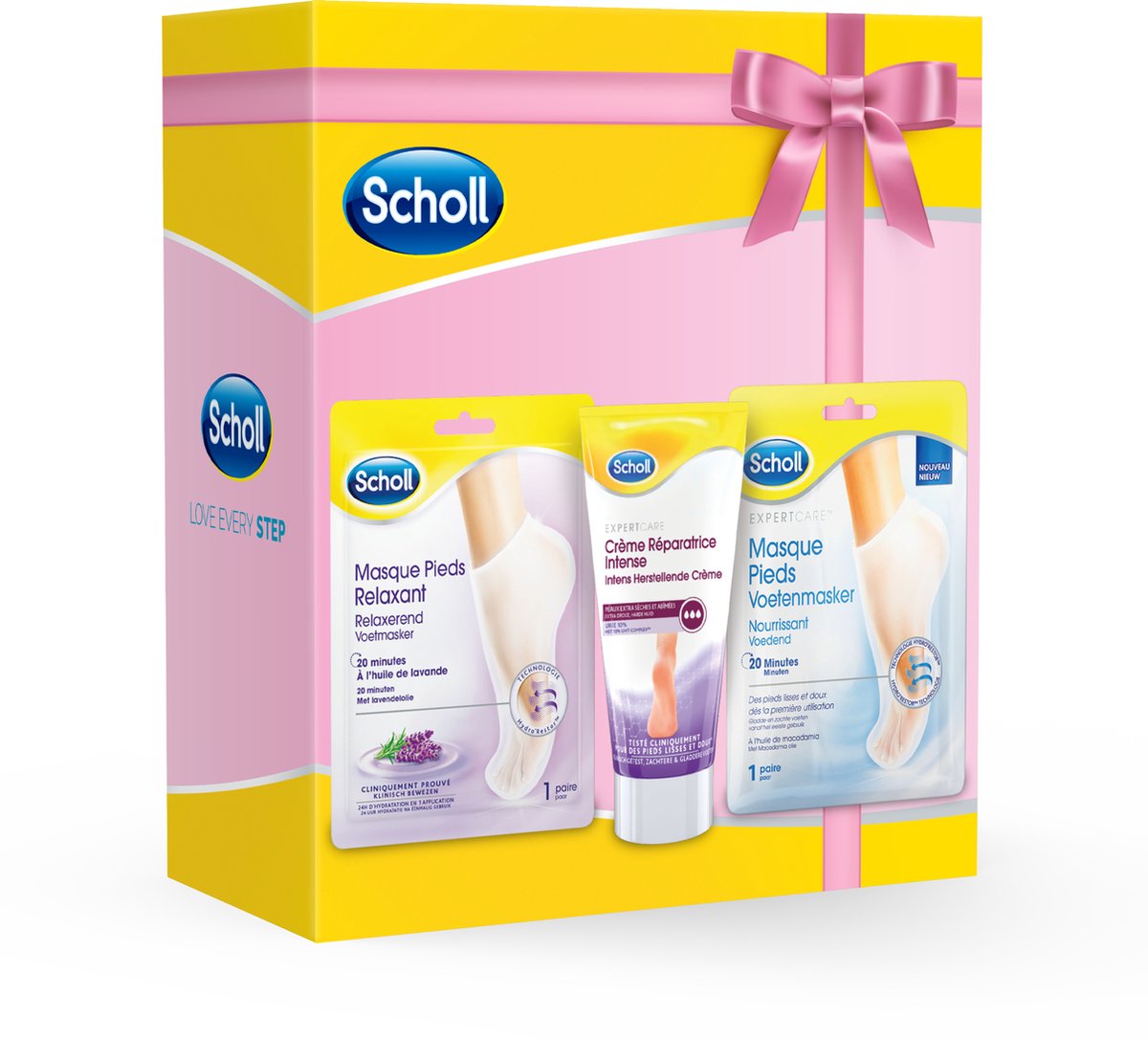 Scholl - Scholl gift pack (2 footmask + 1 Cream) - x2