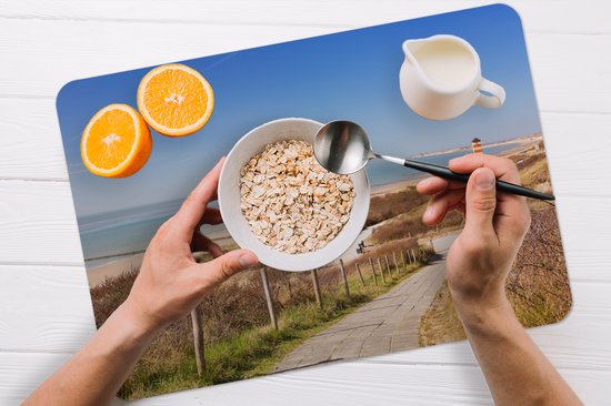 Set de table - Plage - Mer - Phare - Nederland - 45x30 cm - 6 pièces