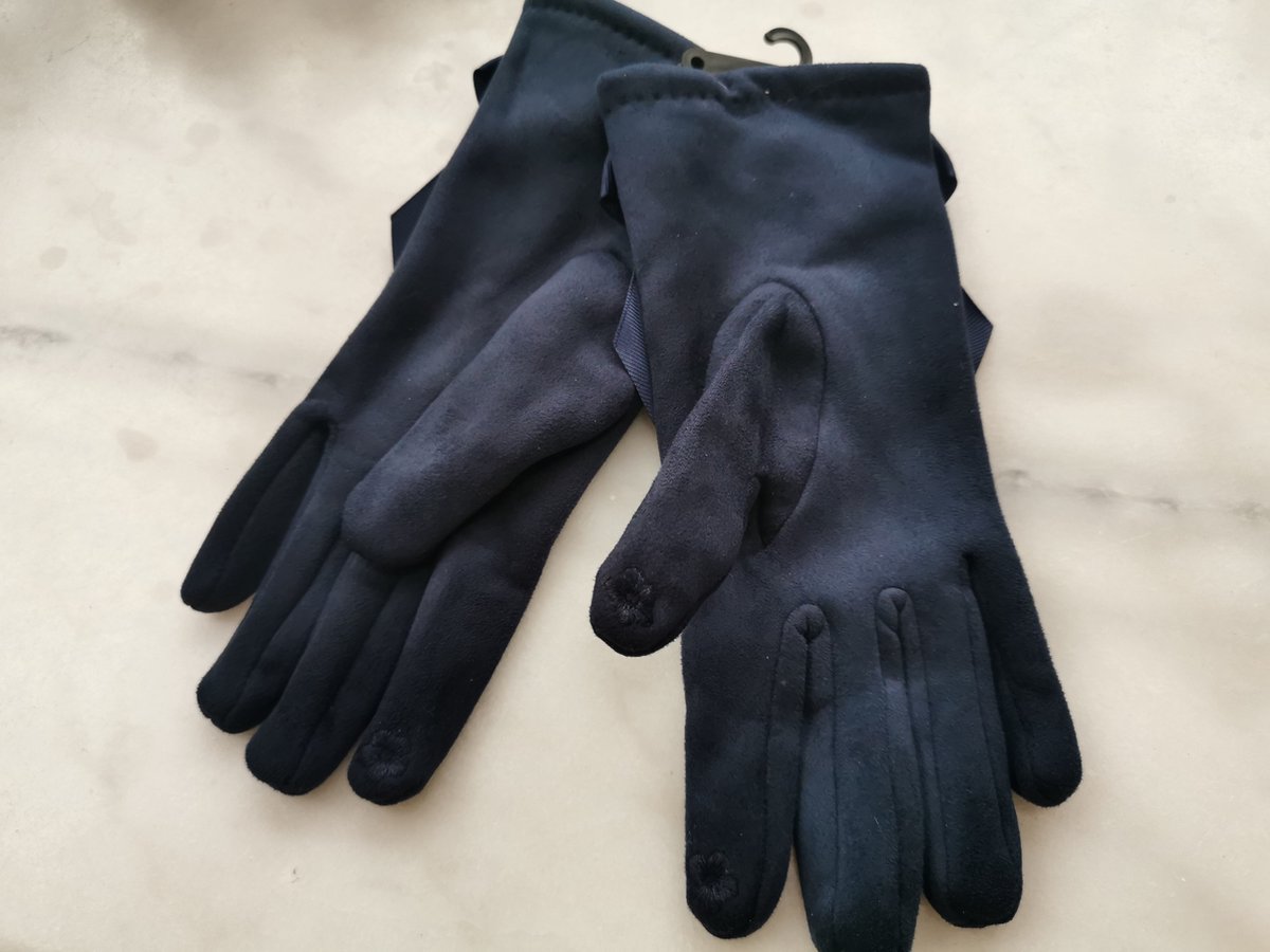 MGGM collection Leren handschoenen voor heren, kasjmier gevoerd, zwart (touchscreen)., M