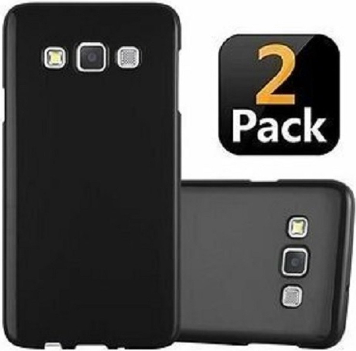Samsung A3 2015 Hoesje Siliconen TPU Zwart 2x