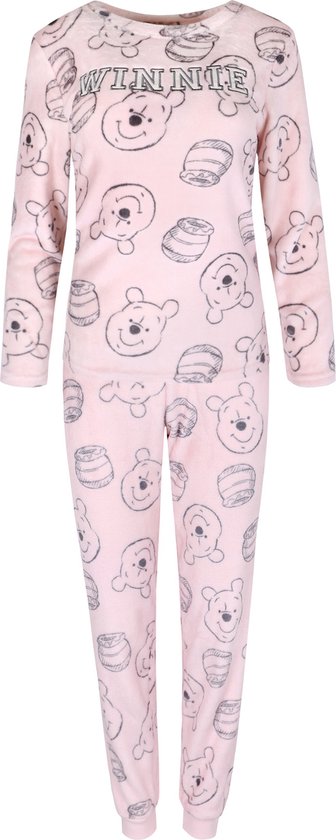 onenigheid Sovjet bruid Winnie the Pooh Disney - Dames roze pyjama, fleece pyjama, lange mouwen,  warm / XXS | bol.com