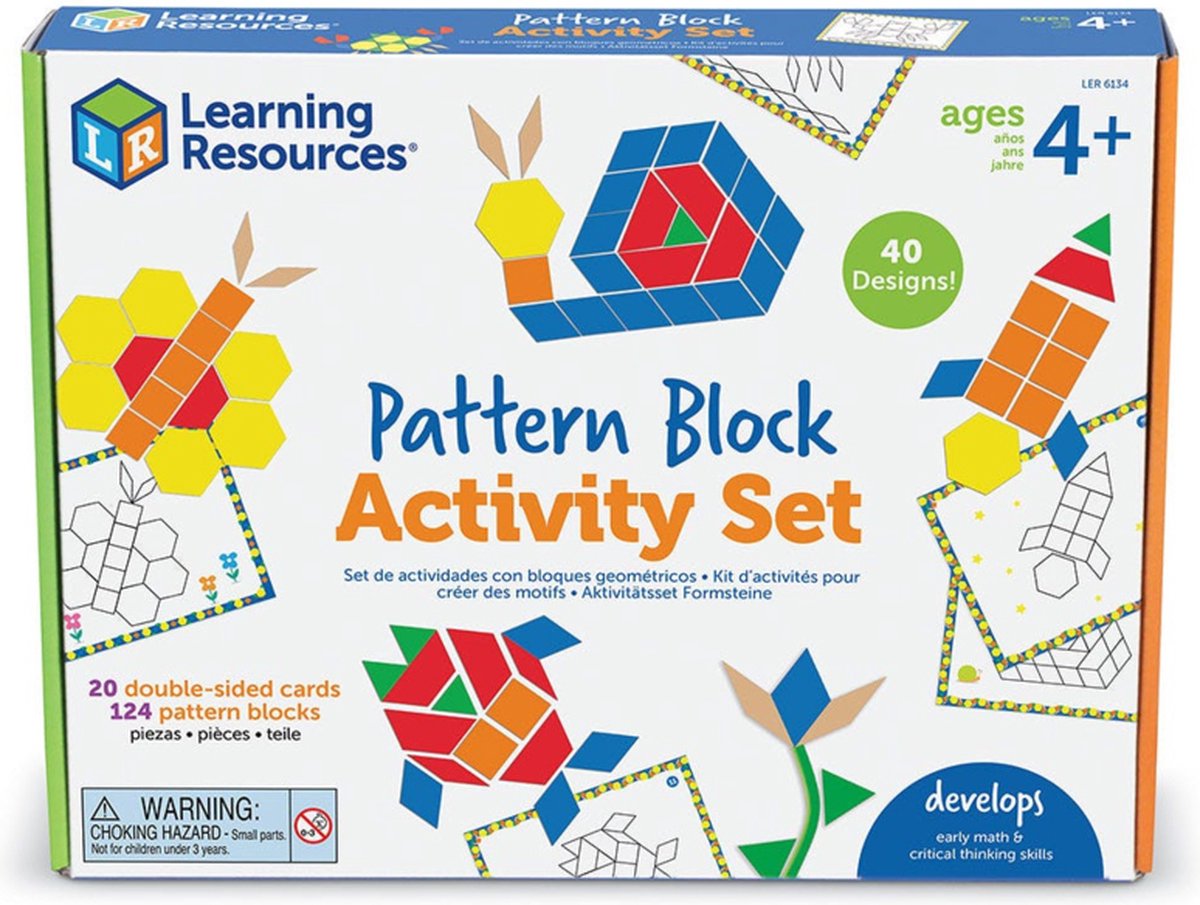 Pattern Blocks - Mozaïk activiteitenset (144-delig)