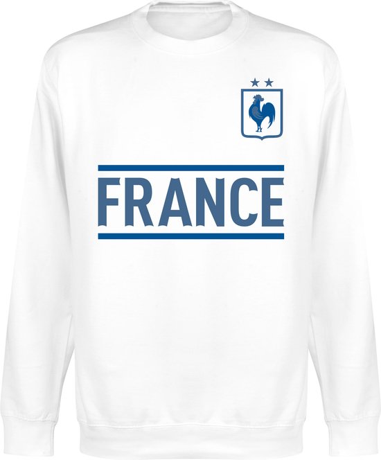 Frankrijk Team Sweater - Wit - XXL
