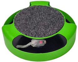 Cats Collection - Kattenspeelmolen met Speelmuis en Krabmat - Rond - 25 cm