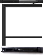Softclose systeem voor stalen deuren - 2 stuks - zwart