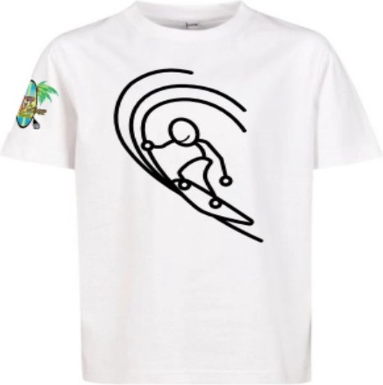 Sup & Watershop - T-Shirt - Surf - Boys Wit 146/152 - Kleding - Shirt -  Shortsleeve -... | bol.com