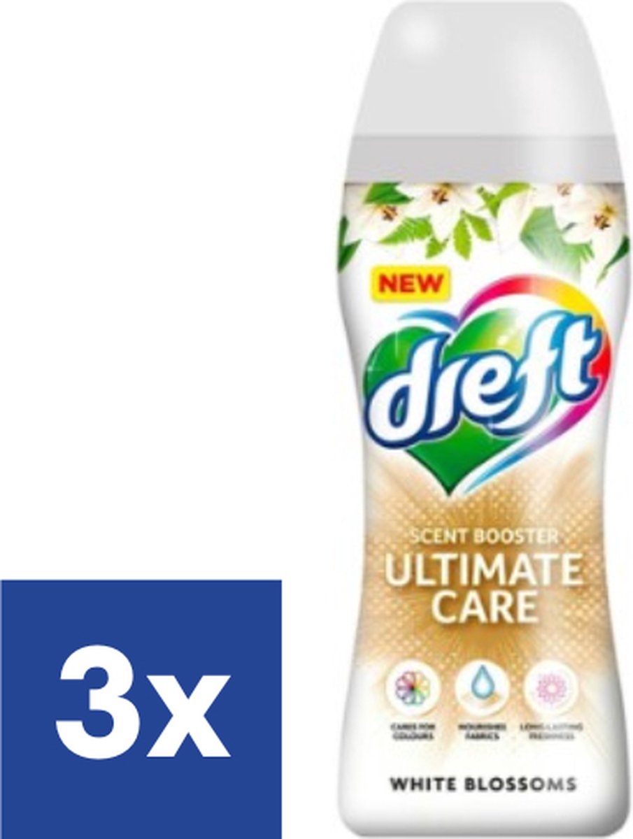 Dreft Geurbooster White Blossoms Ultimate Care - 3 x 210 g