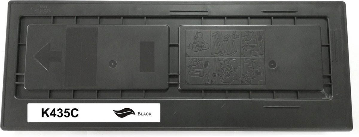 Kyocera TK-435 Toner Zwart 15000 Pagina's - Huismerk Compatible - TK-435 alternatief - Taskalfa 180 181 220 221 - Kyocera inktcartridge - TK-435 compatible - Kyocera TK-435 Tonercartridge