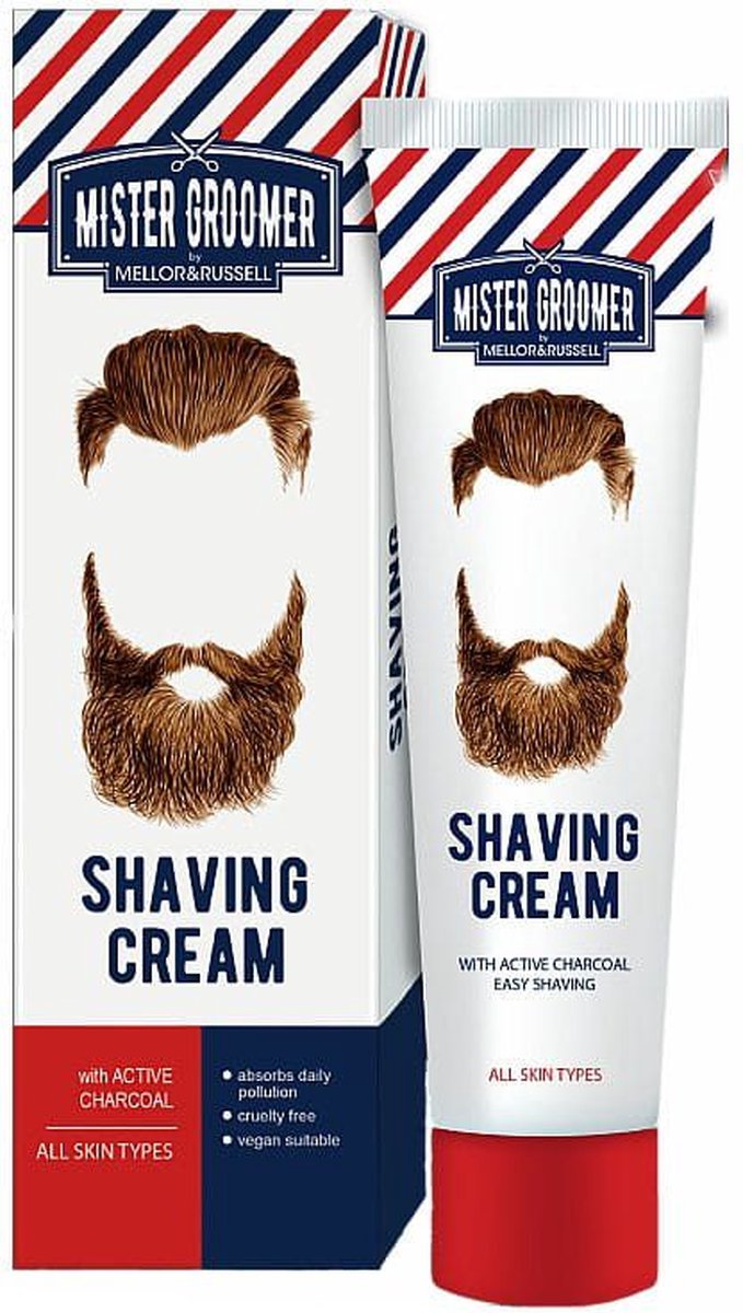 Goedkoopste Mellor & Russell Shaving Cream - Scheercrème Heren - Vegan en voor Alle Huidtypen - 100ml
