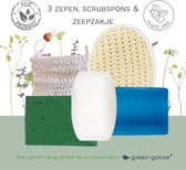 green-goose® Zeep Verzorgingspakket | Komkommer, Zeezout, Aloe Vera | Met Waszakje van Biokatoen | Geen Parabene en SLS | Duurzaam Cadeau!