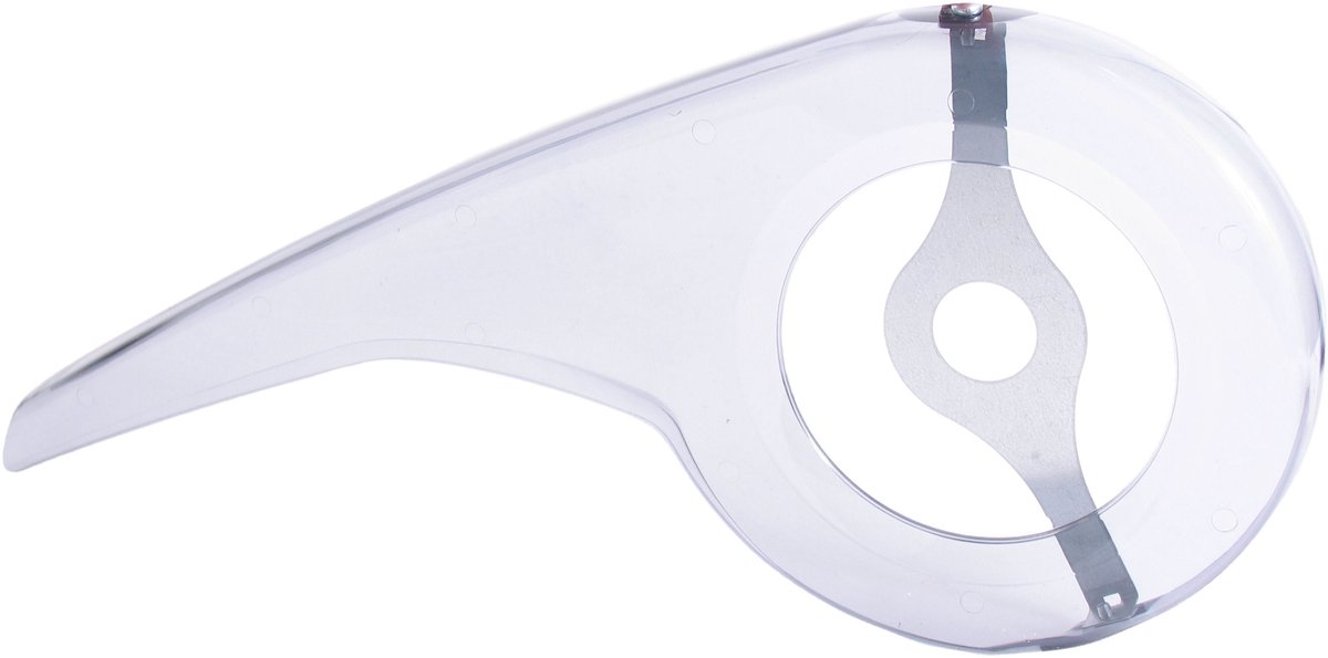Hesling Transparant kettingscherm - 46 tands - kunststof - 53 cm - incl. bevestigingsbeugel