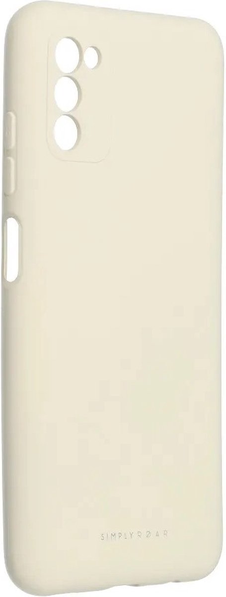 Roar Space Siliconen Back Cover hoesje Samsung Galaxy A03s - Aqua White