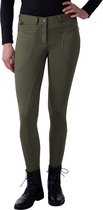 QHP Winterrijbroek Monica full grip - maat 44 - Olive