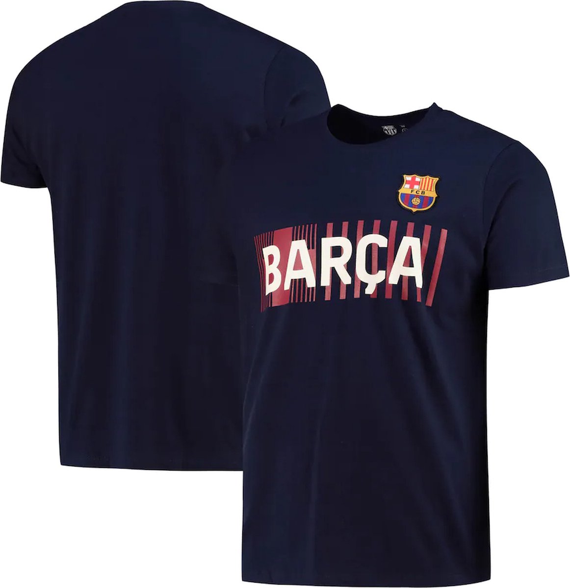 FC Barcelona T-shirt Barça cross volwassenen - maat XL - blauw